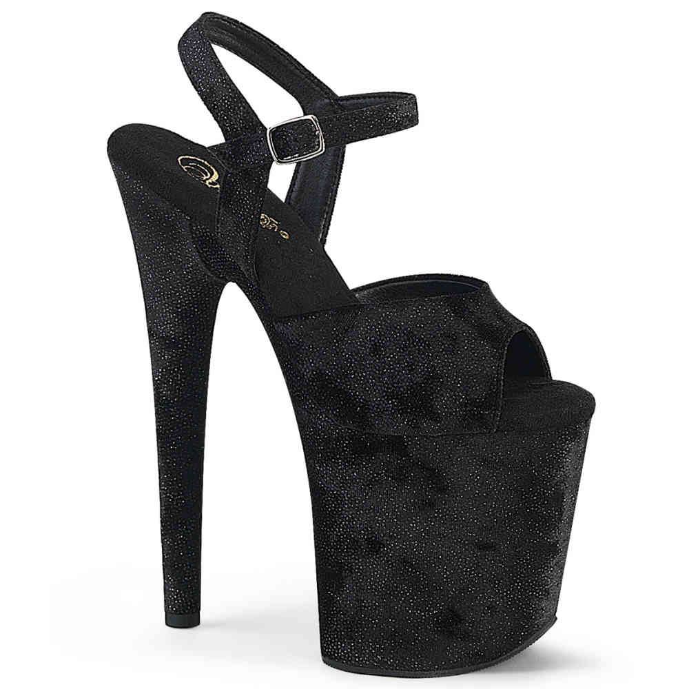 Pleaser - FLAMINGO809WR Sandale à bride à la cheville, Pole dance chaussures - Noir Product image